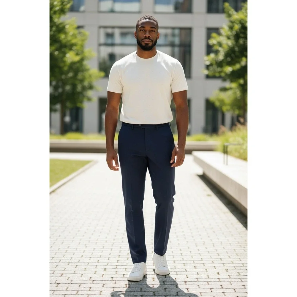 Lands End 2 Long‎ Traditional Fit  Mens 40x34 Pants Long Utility Work Dress